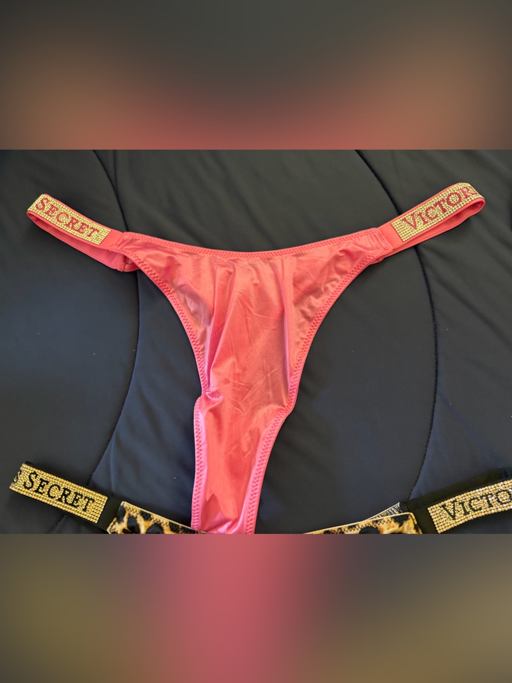 Victoria's Secret moonstone Pink Thongbling Straps